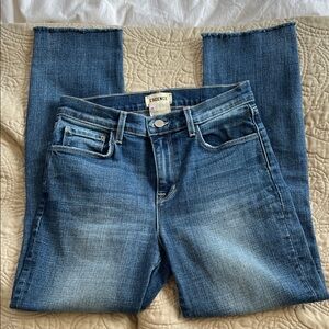 L'AGENCE Classic Blue Straight Leg Jeans